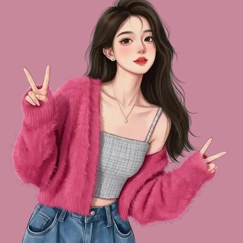 cartoon dp for girls