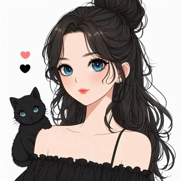cartoon dp for girls 