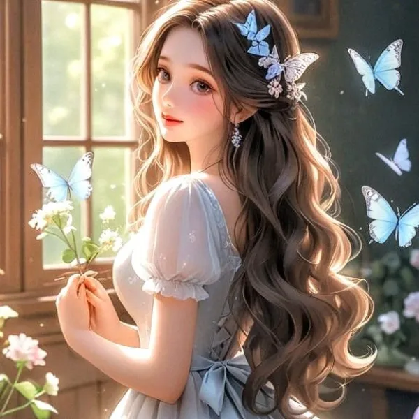 cartoon dp for girls