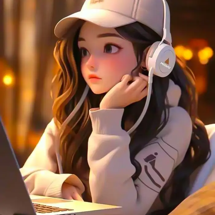 cartoon dp for girls 