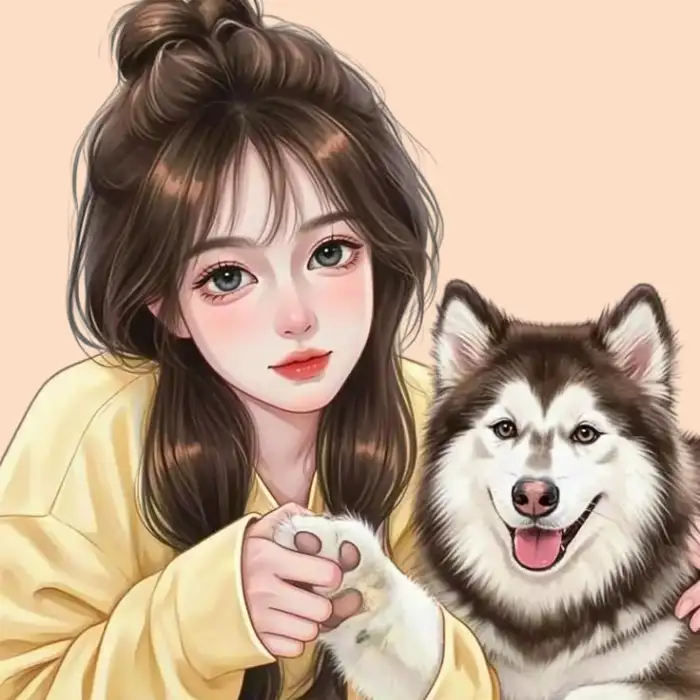 cartoon dp for girls 