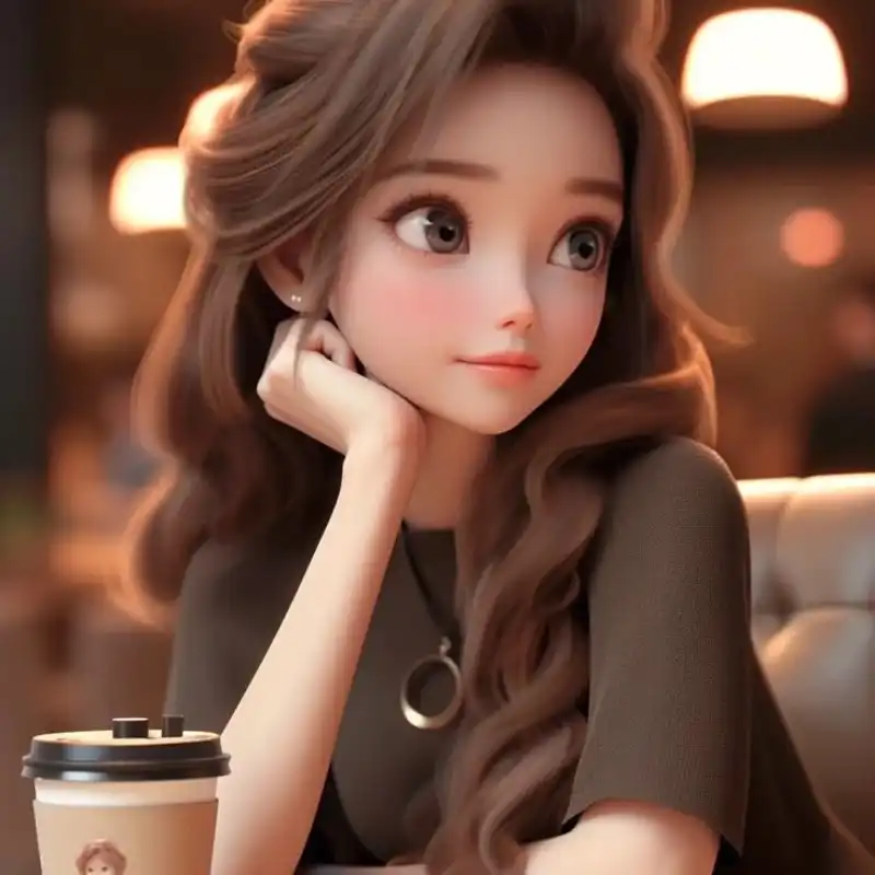 cartoon dp for girls 